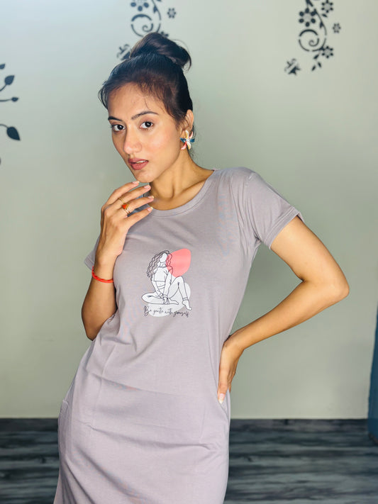 TRUFFLE GREY SOUL SHORT NIGHTY