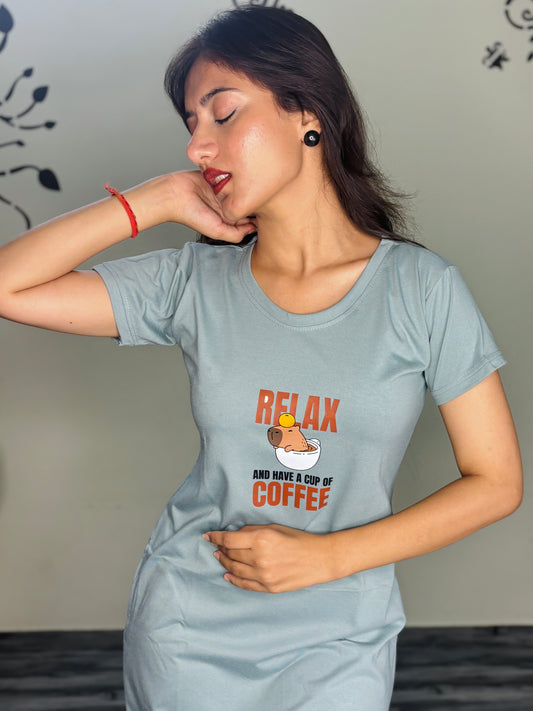 HAZY BLUEBELL RELAX SHORT NIGHTY