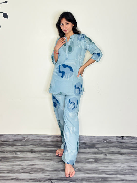 OCEAN DRIFT CALM RAYON CO-ORD SET