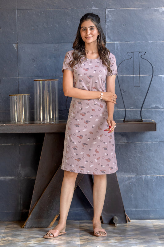 NUDE VIOLET SHORT NIGHTY