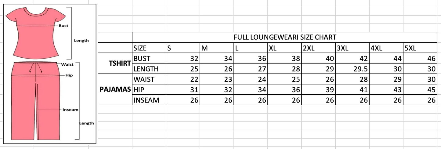 ALL OVER LOUNGE WEAR