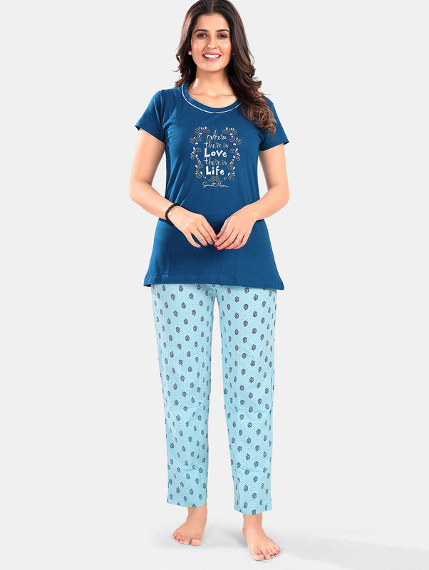 BLUE LOVE LIFE LOUNGE WEAR