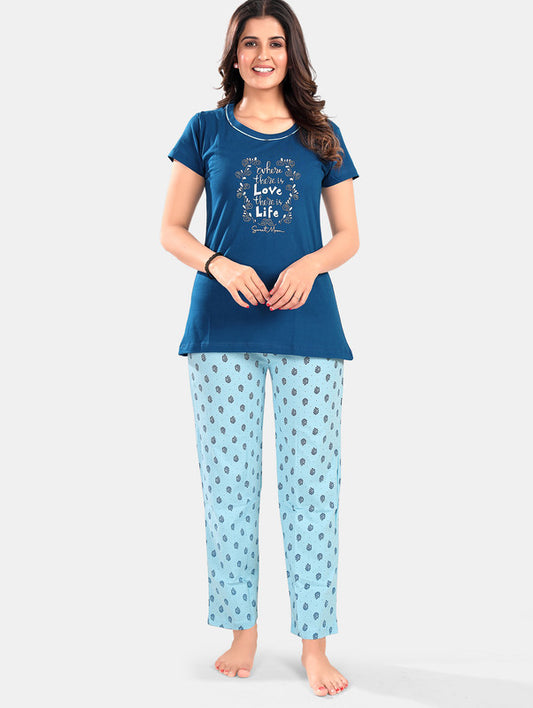 BLUE LOVE LIFE LOUNGE WEAR