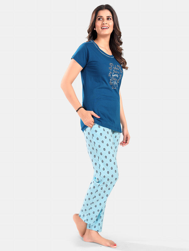 BLUE LOVE LIFE LOUNGE WEAR