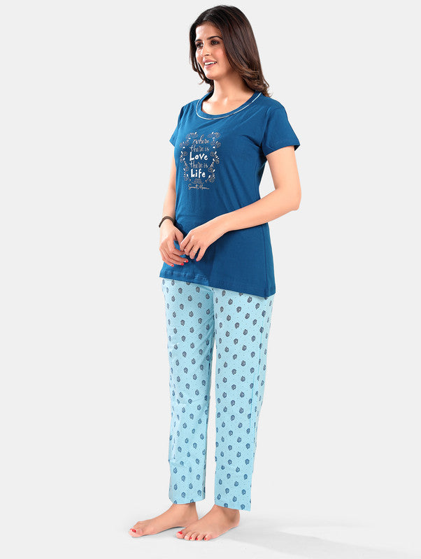 BLUE LOVE LIFE LOUNGE WEAR