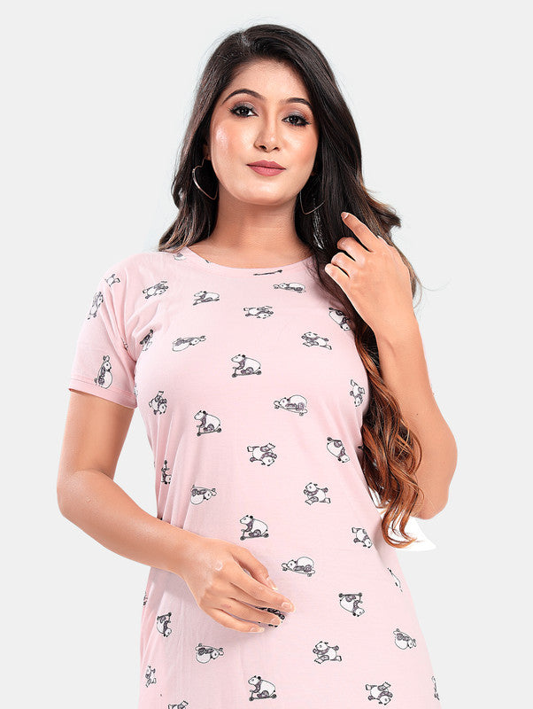 BABY PINK PANDA SHORT NIGHTY