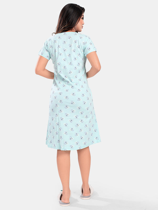 ICE BLUE PANDA SHORT NIGHTY