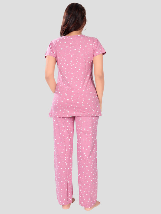 PASTEL PINK STAR CO-ORD SET