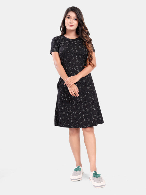 BLACK BALLOON SHORT NIGHTY