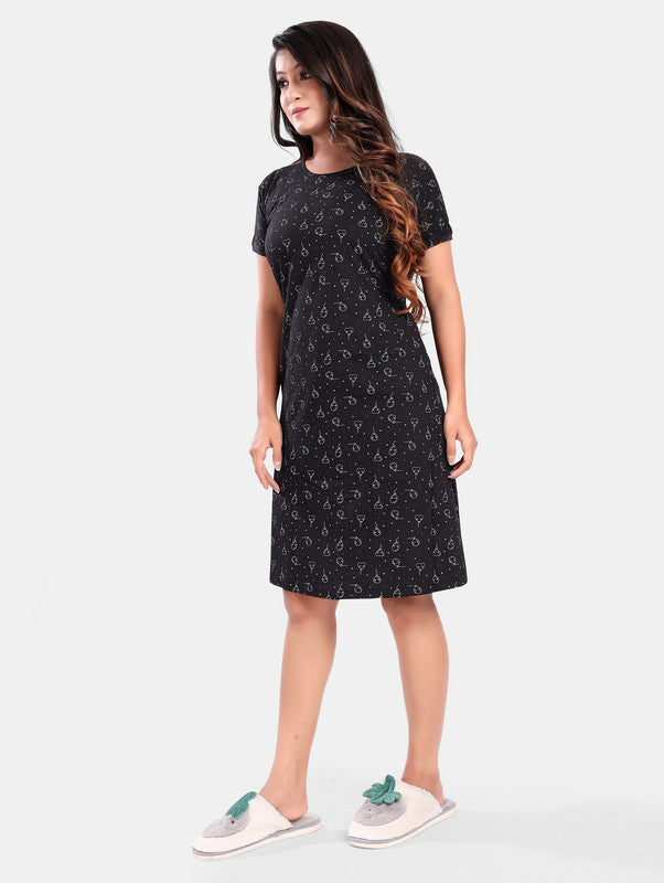 BLACK BALLOON SHORT NIGHTY