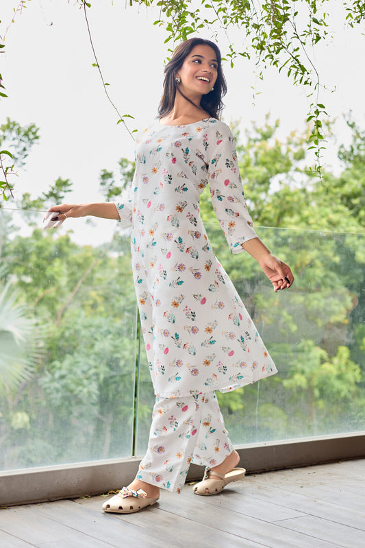 VANILLA WHITE ORCHID CO-ORD SET