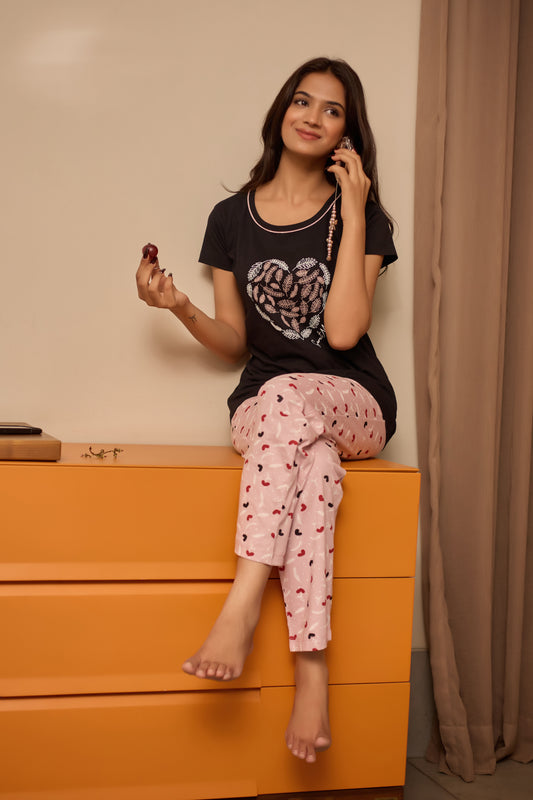 NUDE HEART LOUNGE WEAR