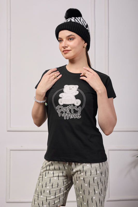 PARTY TIME BEAR SHORT SLEEP SET