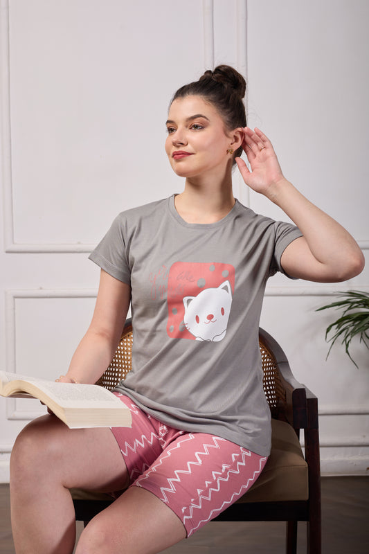 KITTY WAVES SHORT SLEEP SET