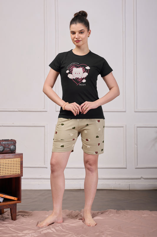 STRAWBERRY MOON SHORT SLEEP SET