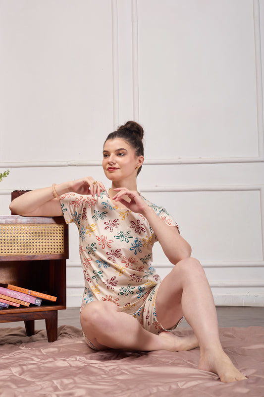 SPRING BLOOM SHORT SLEEP SET
