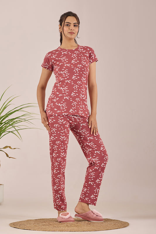 CO-ORD SET DROWSY EYES TERRACOTTA