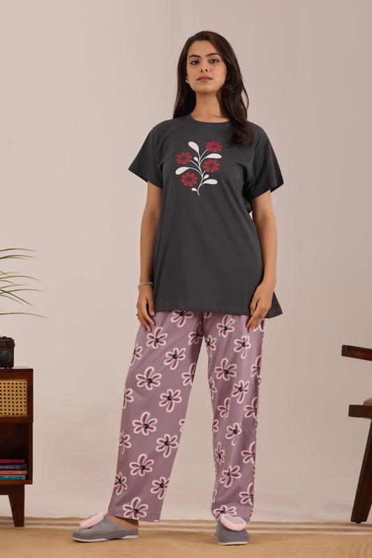 CRIMSON DREAM PLUM LOUNGE WEAR