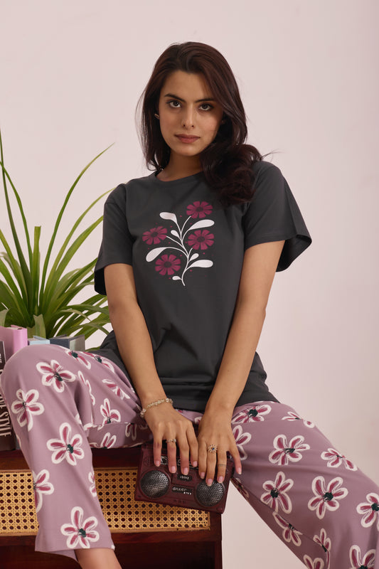 CRIMSON DREAM PLUM LOUNGE WEAR