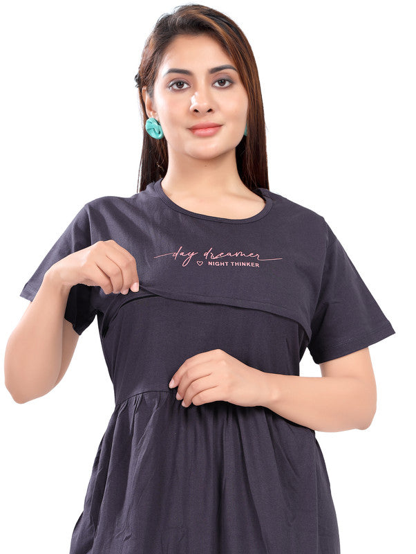 DARK GRAY DAY DREAMER MATERNITY WEAR