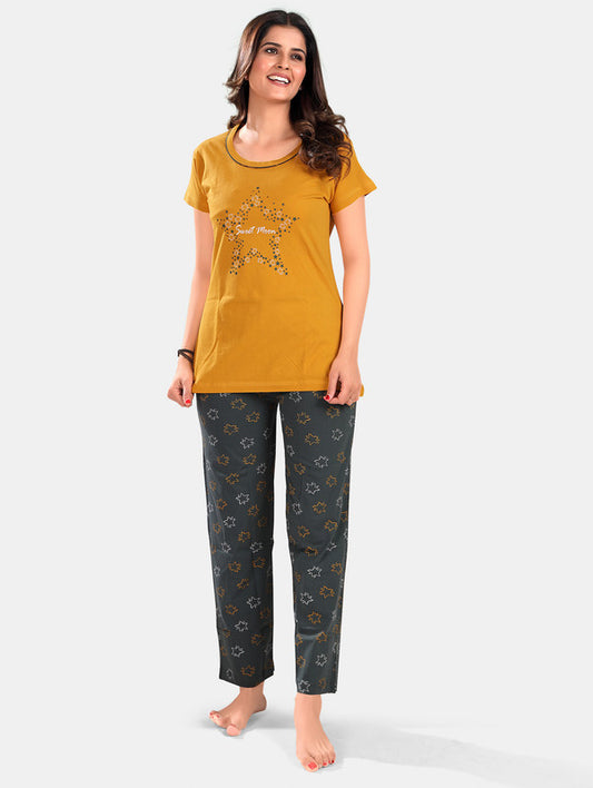 MUSTURD STAR LOUNGE WEAR
