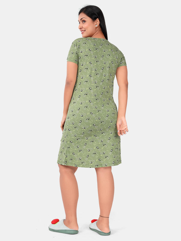 GREEN ELEPHANT SHORT NIGHTY
