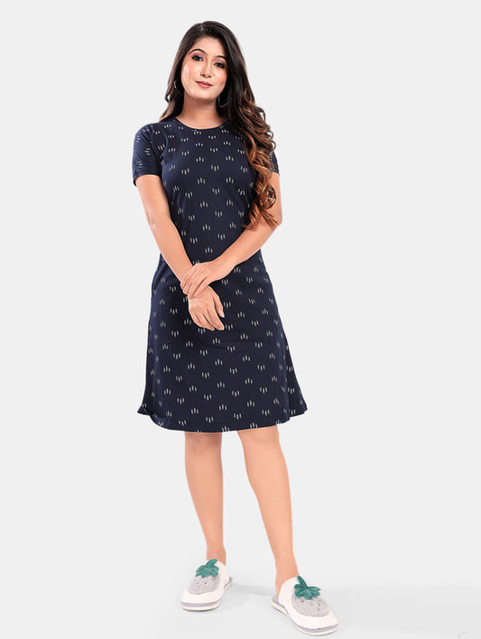 NAVY CHRISTMAS SHORT NIGHTY