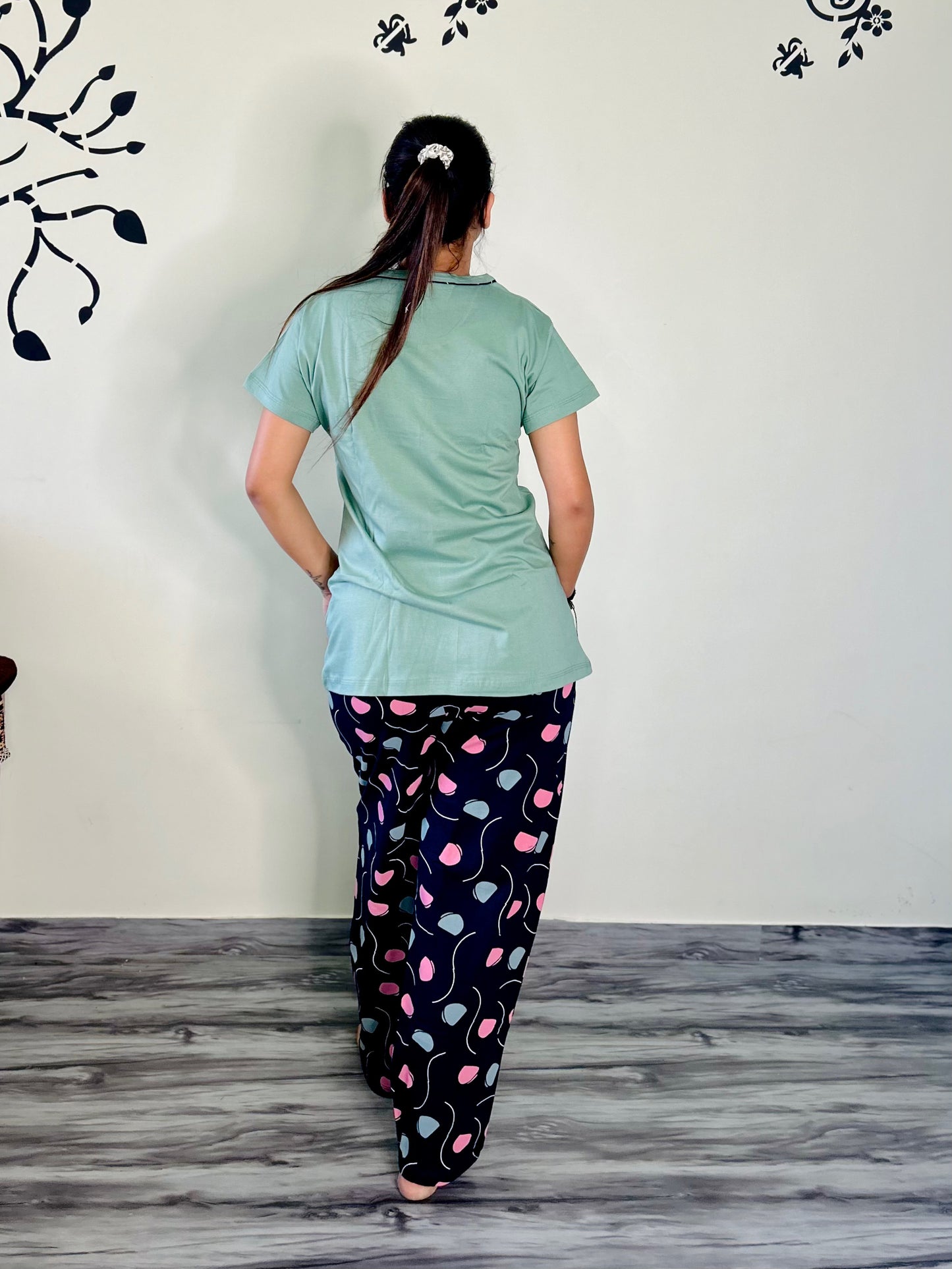 GO GIRL ULTRAMARINE GREEN LOUNGEWEAR