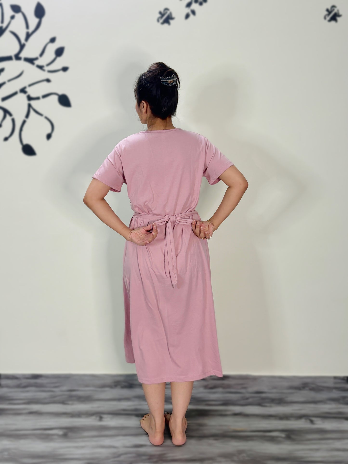 PASTEL PINK FOREVER MATERNITY GOWN
