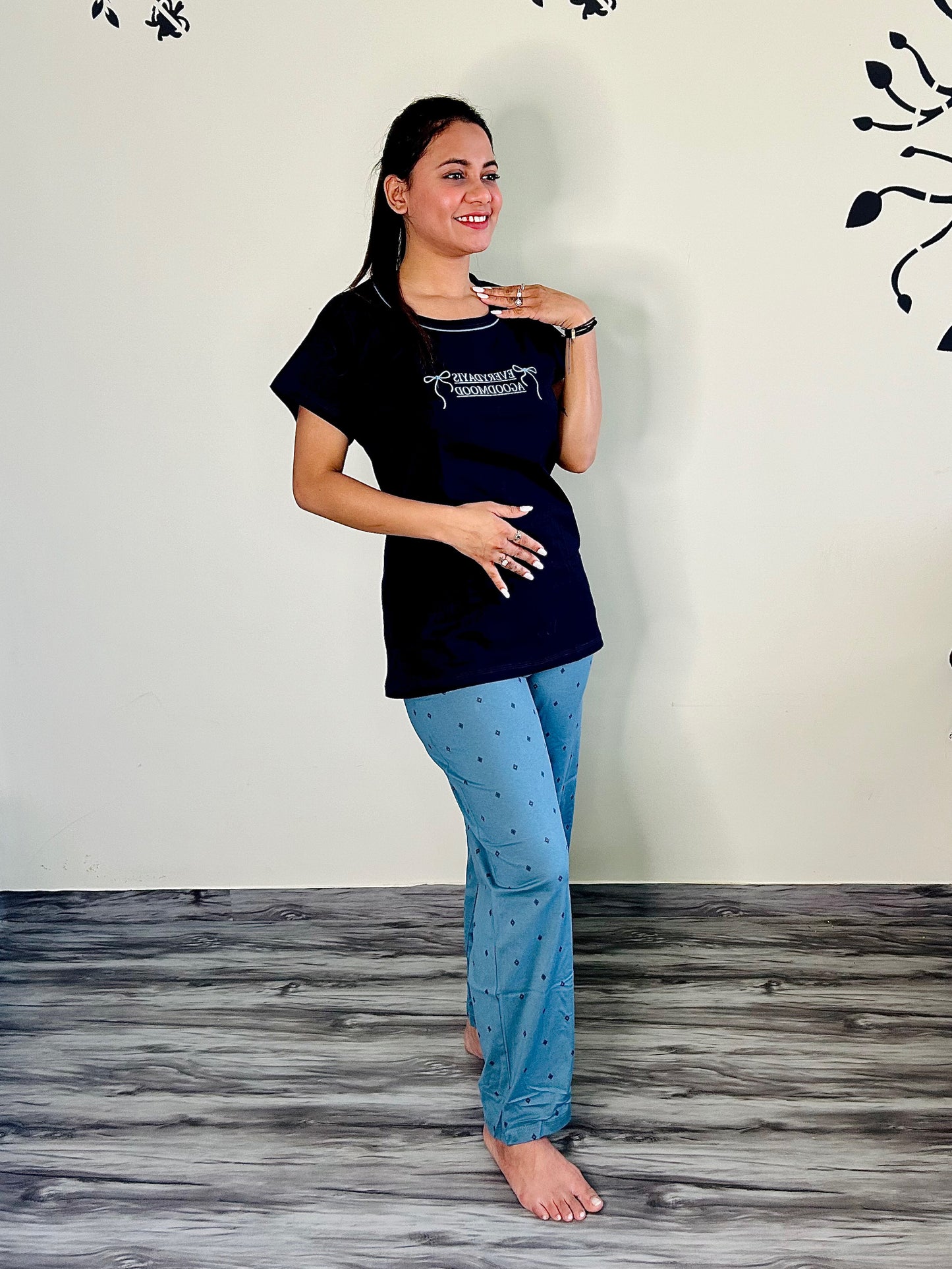GOOD MOOD PRUSSIAN BLUE LOUNGEWEAR