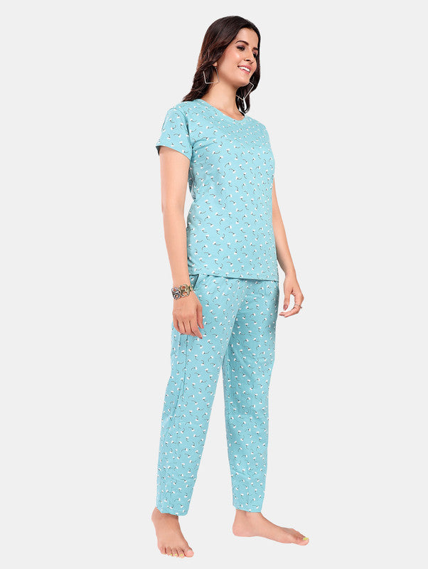 BLUE FLOWER FULL CO-ORD SET