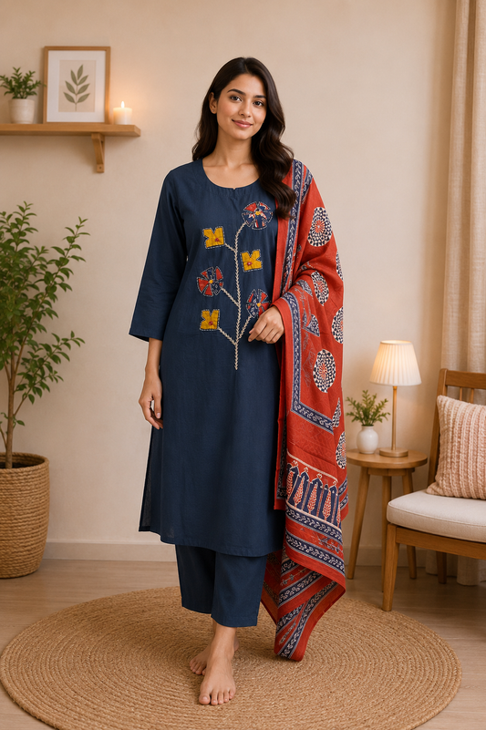 ROYAL BLUE HERITAGE DRESS