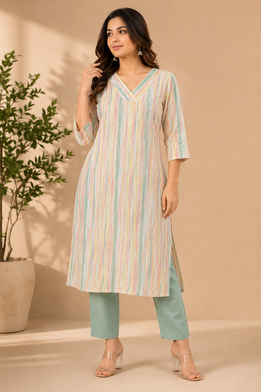 CANDY SPRING BREEZE COTTON KURTI (only kurti)