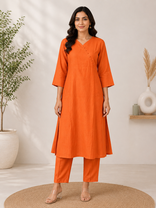SAFFRON ORANGE TULIP CO-ORD SET