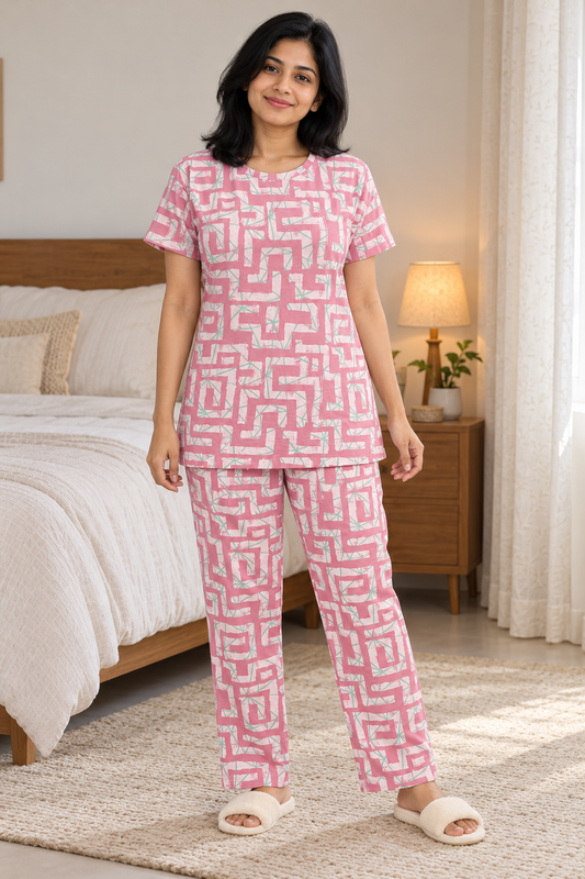 ROSE GEOMETRY PRINTED CO-ORD SET