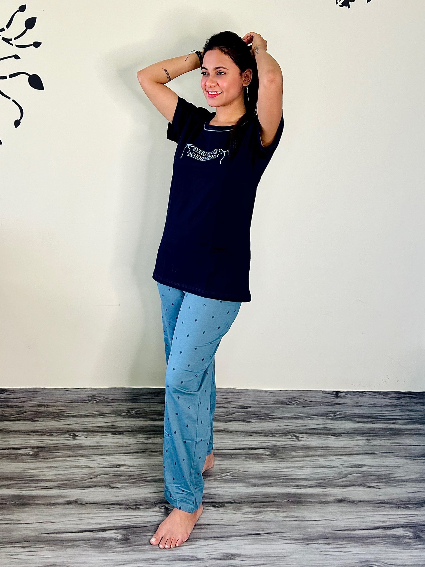 GOOD MOOD PRUSSIAN BLUE LOUNGEWEAR