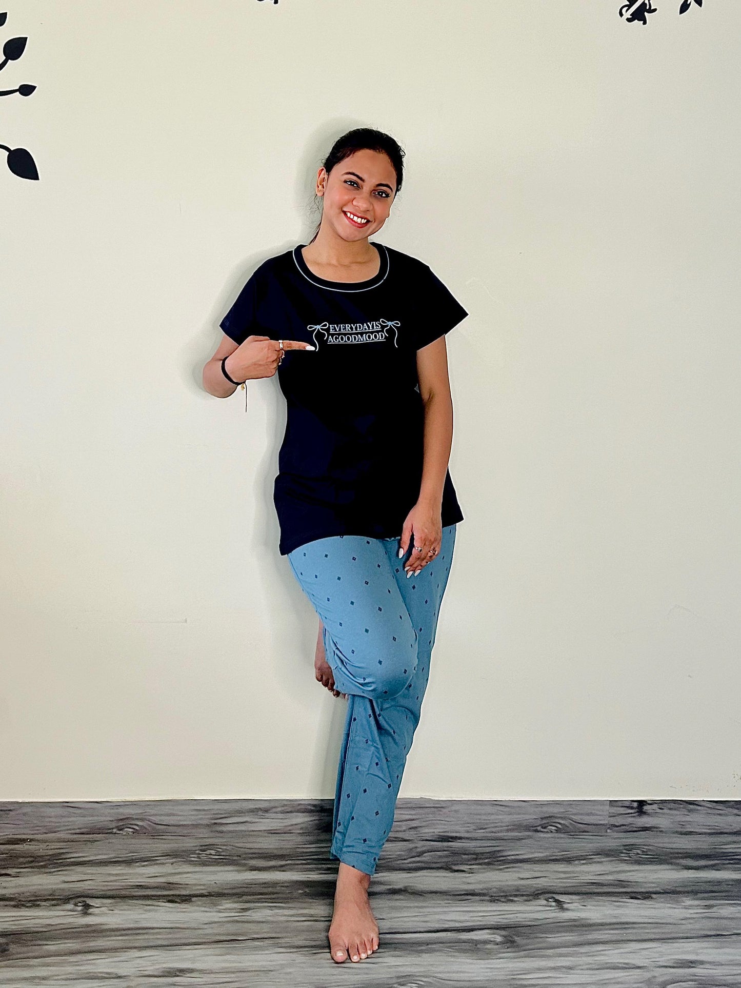 GOOD MOOD PRUSSIAN BLUE LOUNGEWEAR