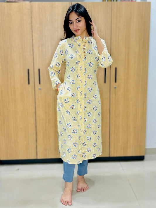 LIBERTY STYLE RAYON KURTI (Only Kurti)