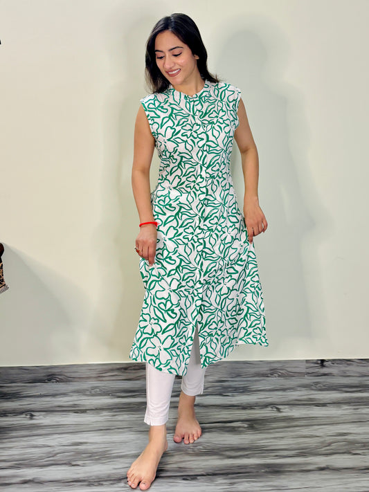 VERDANT ELEGANCE IVY KURTI (Only kurti)