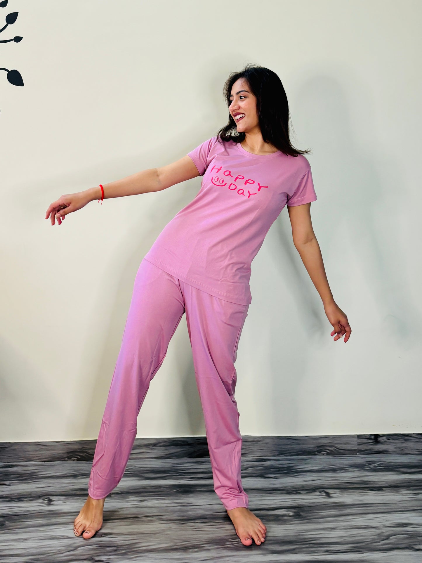 HAPPY DAY LAVENDER ROSE TENSIL CO-ORD SET