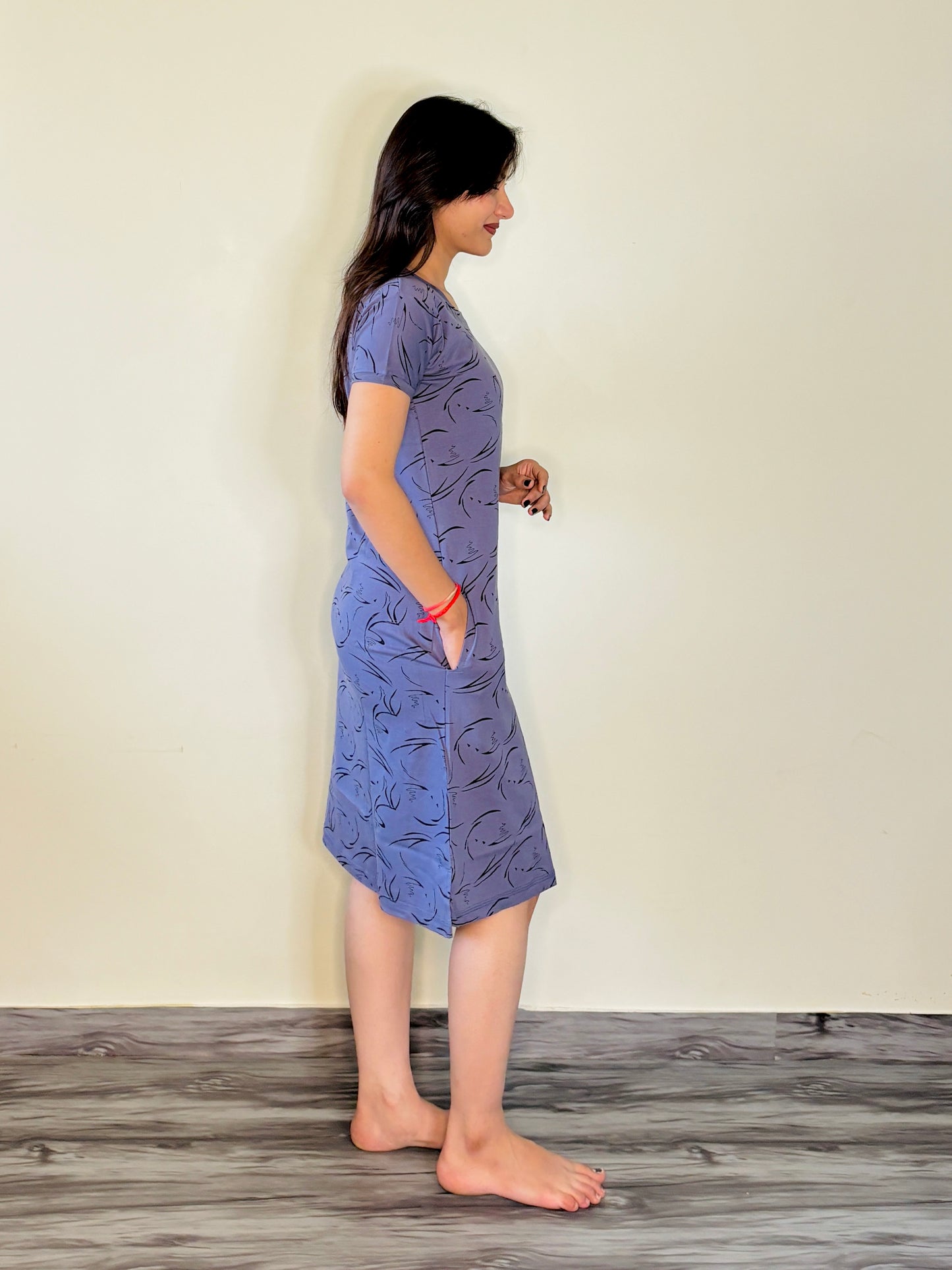 MISTY VIOLET STROKE SHORT NIGHTY