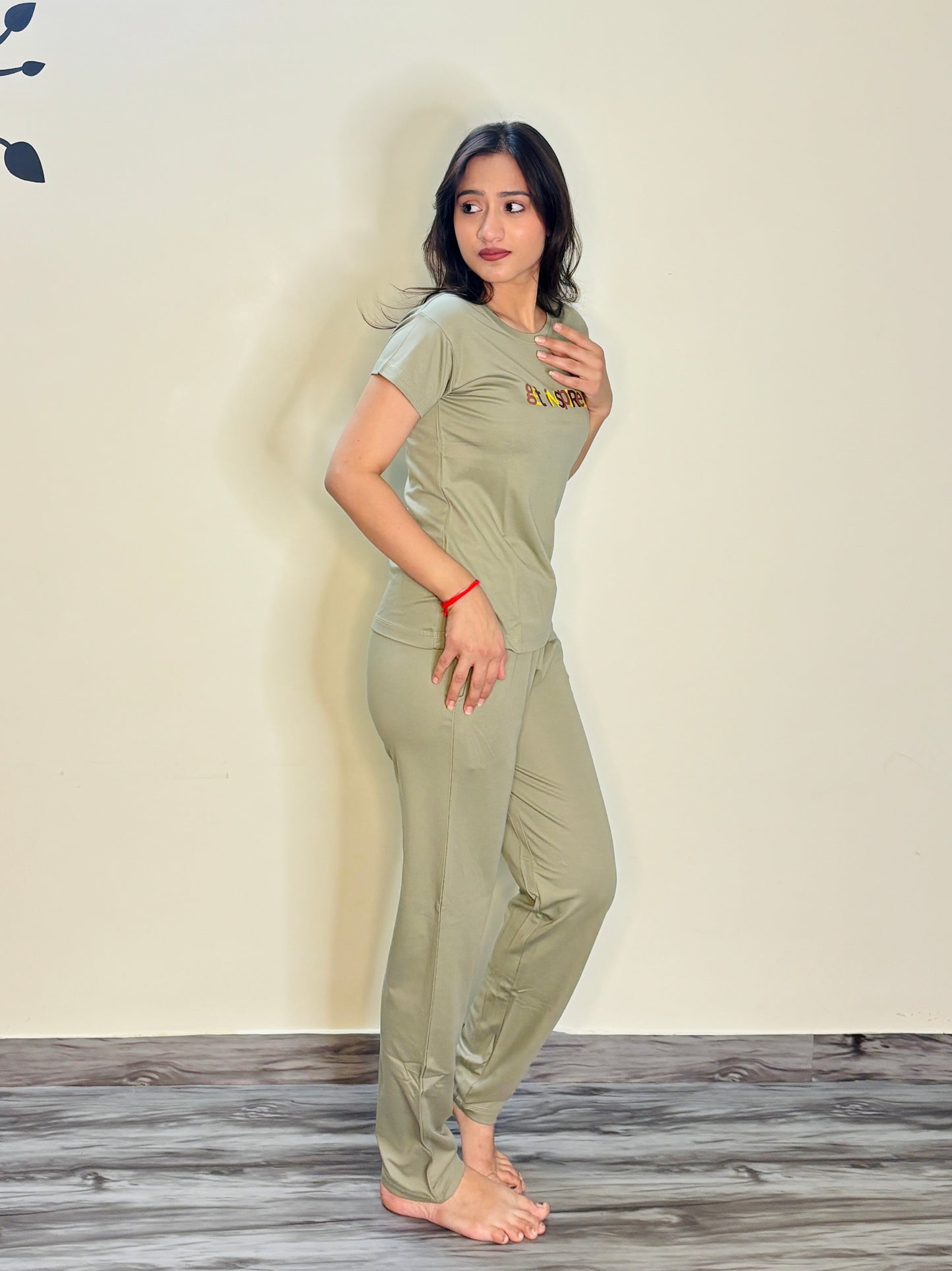 HUNTER GREEN INSPIRED TENSIL CO-ORD SET