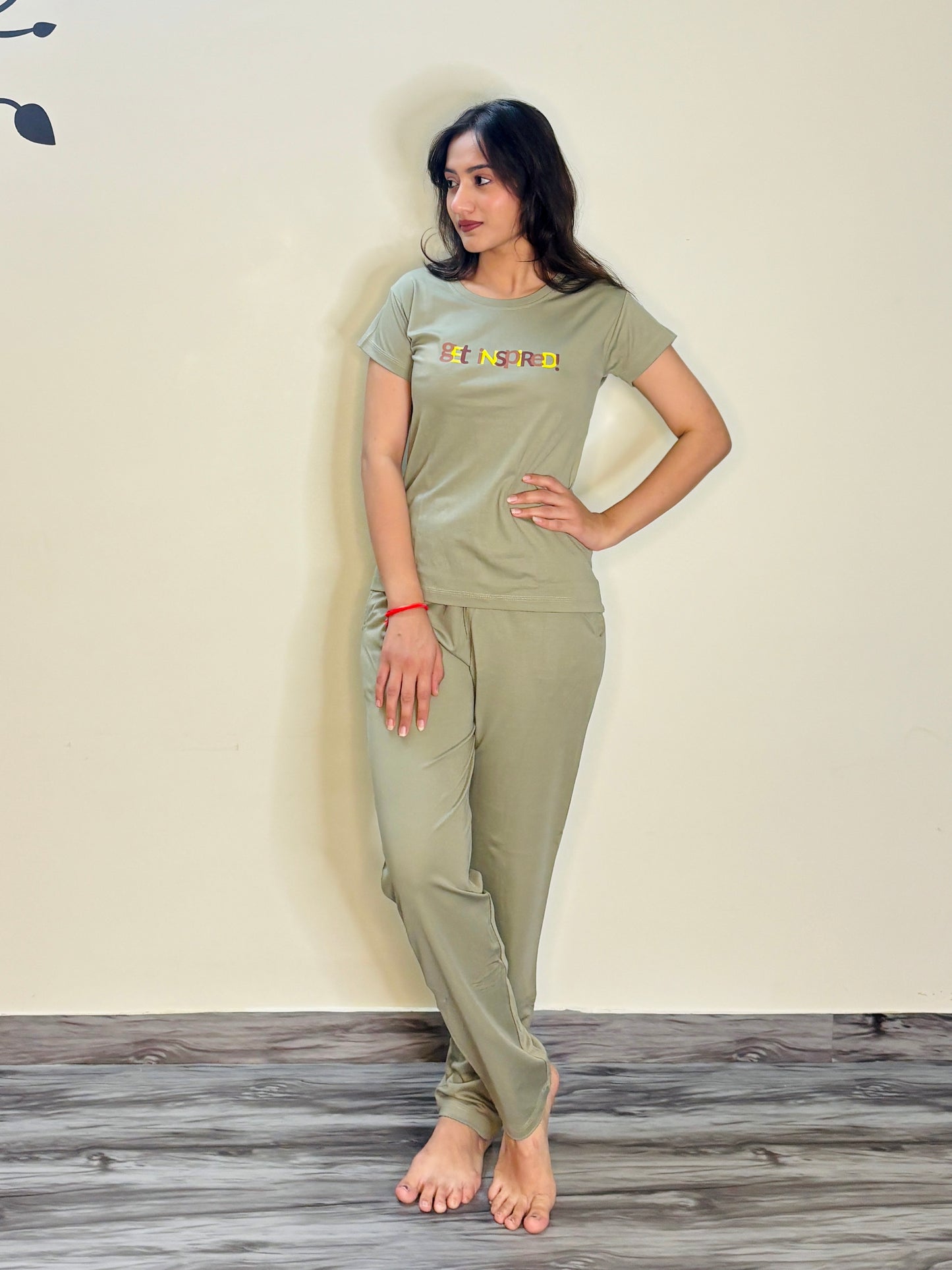 HUNTER GREEN INSPIRED TENSIL CO-ORD SET