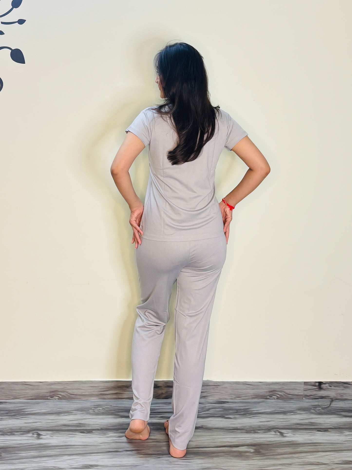CLOUDY GRAY SUNSHINE TENSIL CO-ORD SET