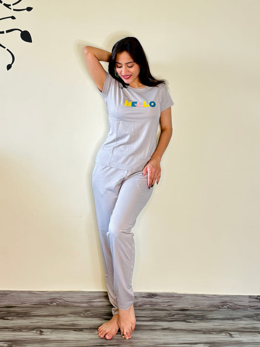 CLOUDY GREY HELLO TENSIL CO-ORD SET