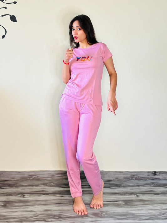 CANDY PINK YOU TENSIL CO-ORD SET