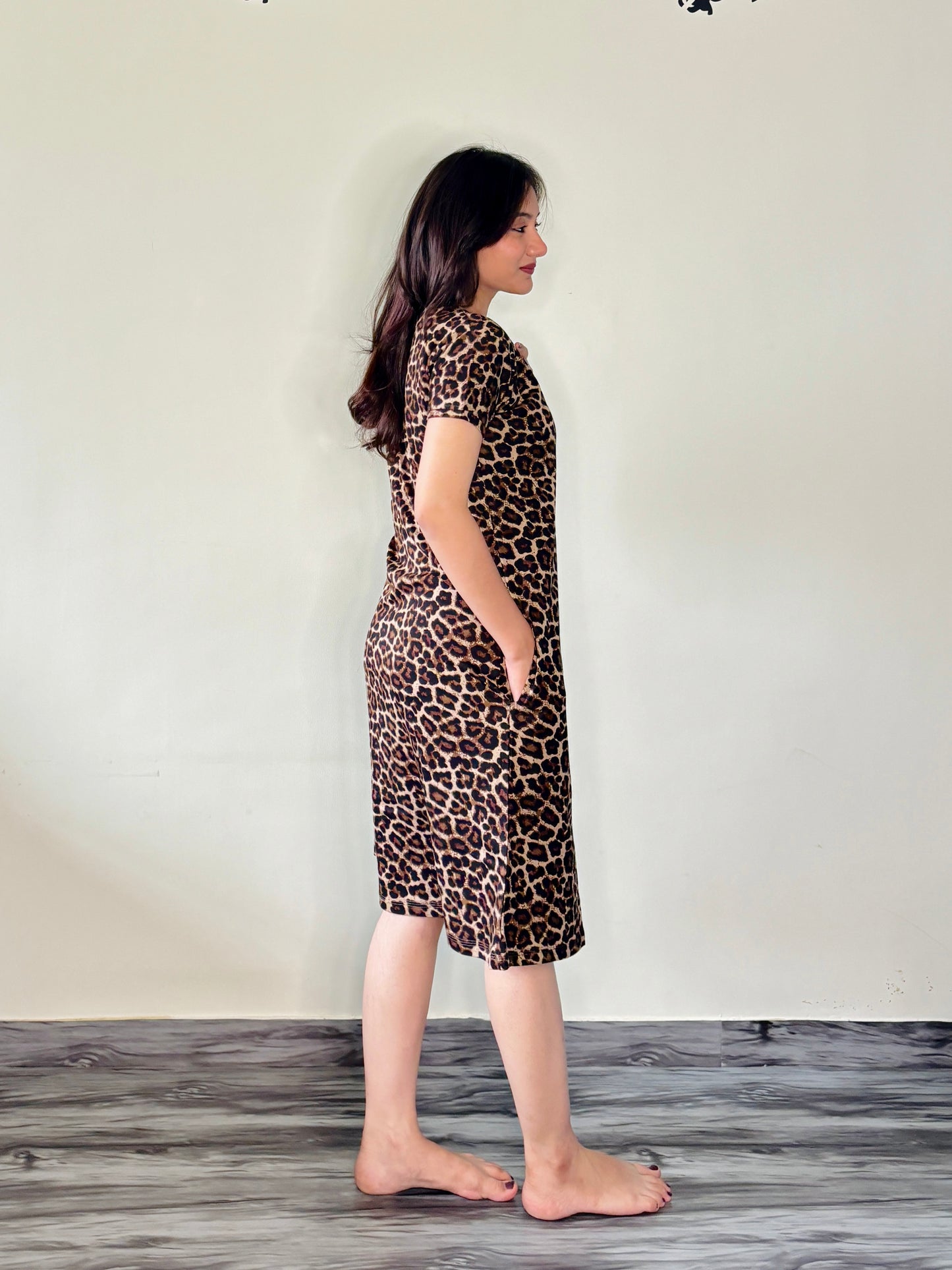 WILD SAVVANA LEOPARD SHORT NIGHTY