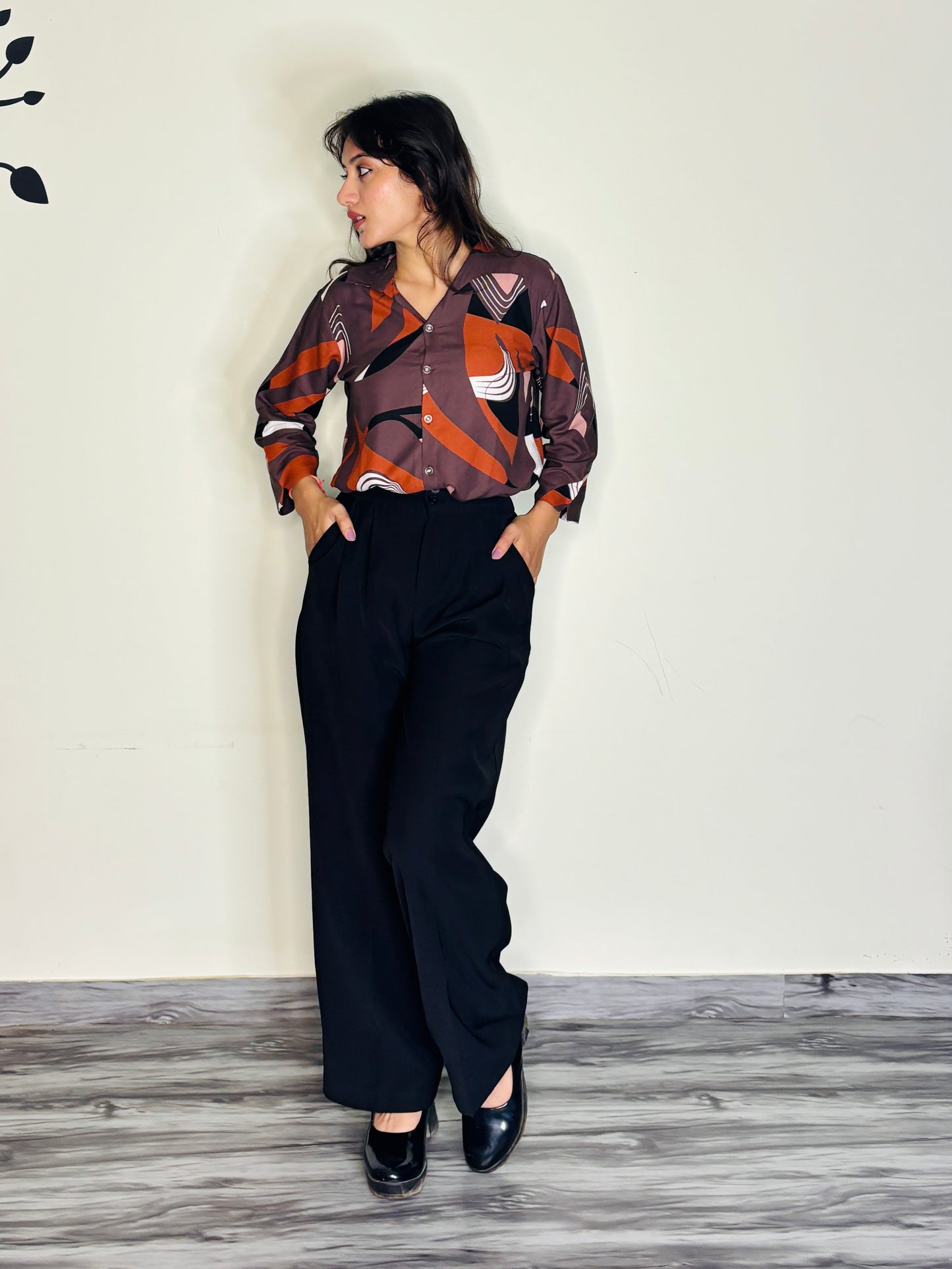 RETRO RUSH BRUNT RAYON SHIRT (Only Shirt)