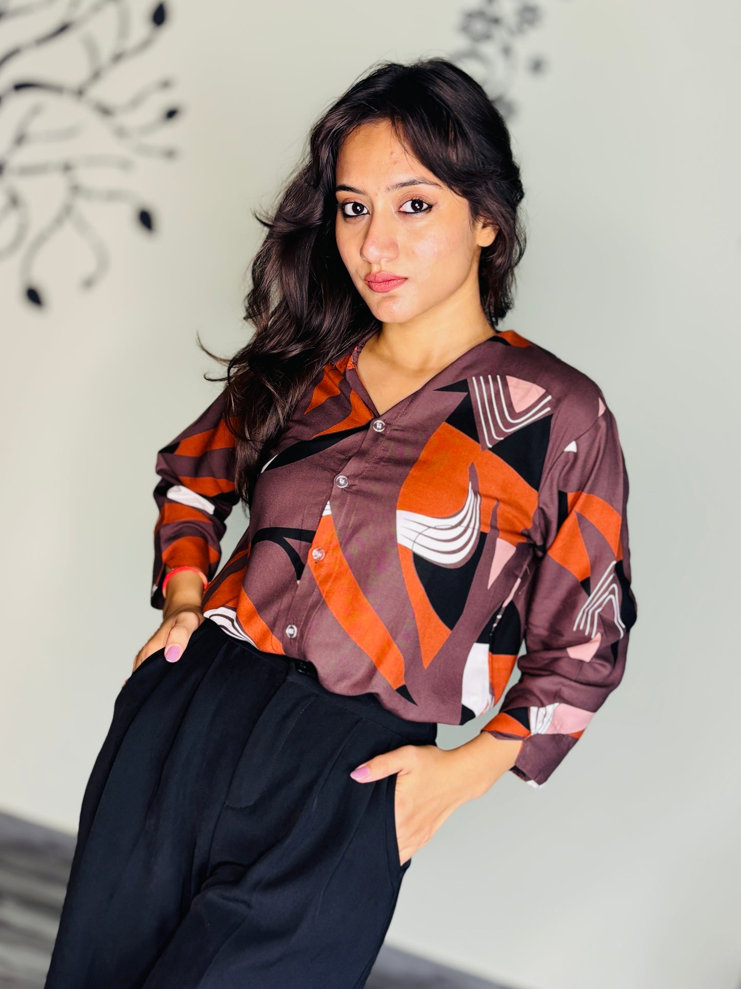 RETRO RUSH BRUNT RAYON SHIRT (Only Shirt)