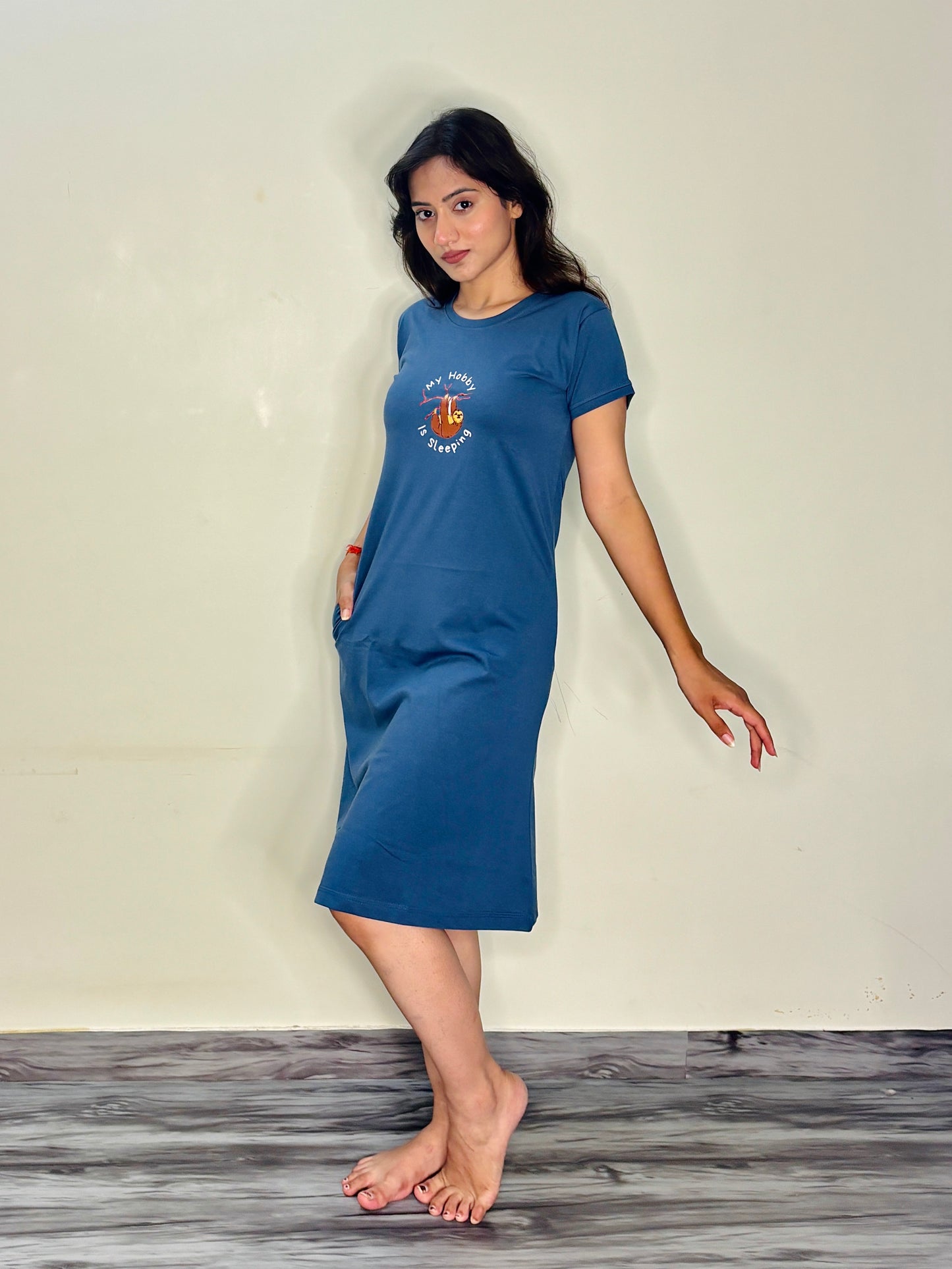 STORMY BLUE HOBBY SHORT NIGHTY